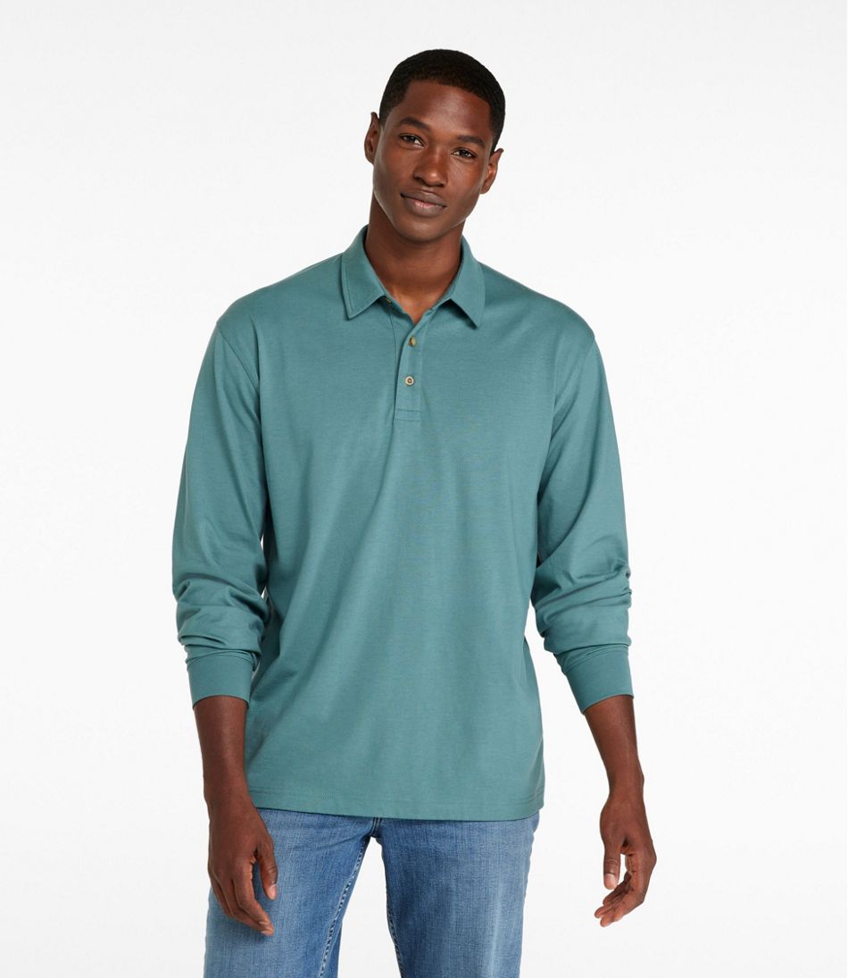 Men's Carefree Unshrinkable Polo, Long-Sleeve, Without Pocket | L.L.Bean near me