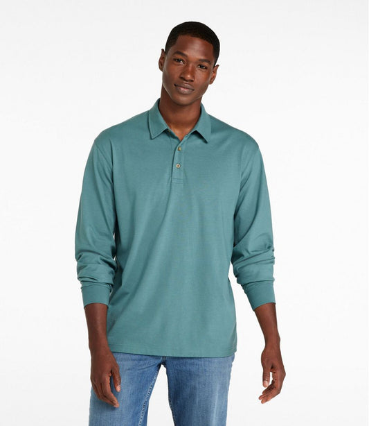Men's Carefree Unshrinkable Polo, Long-Sleeve, Without Pocket | L.L.Bean near me