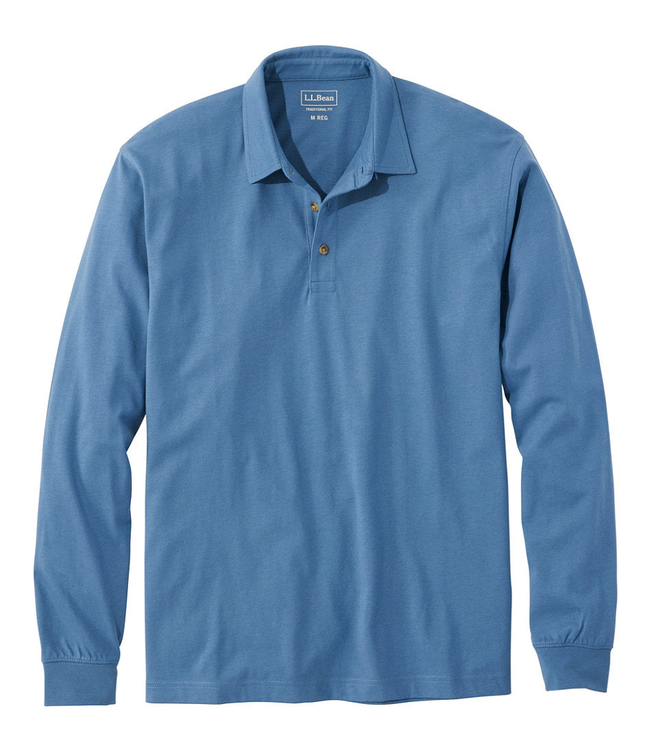 Men's Carefree Unshrinkable Polo, Long-Sleeve, Without Pocket | L.L.Bean near me - US 7727