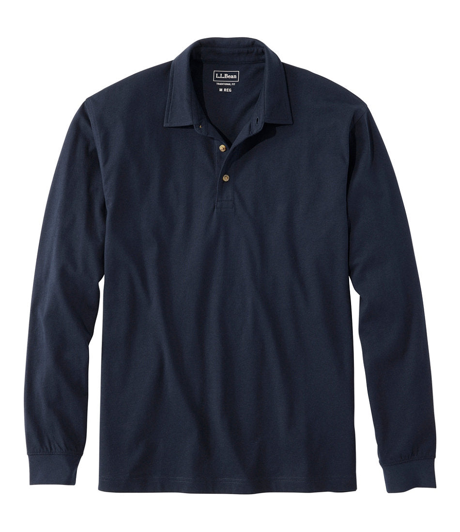 Men's Carefree Unshrinkable Polo, Long-Sleeve, Without Pocket | L.L.Bean near me - US 7727