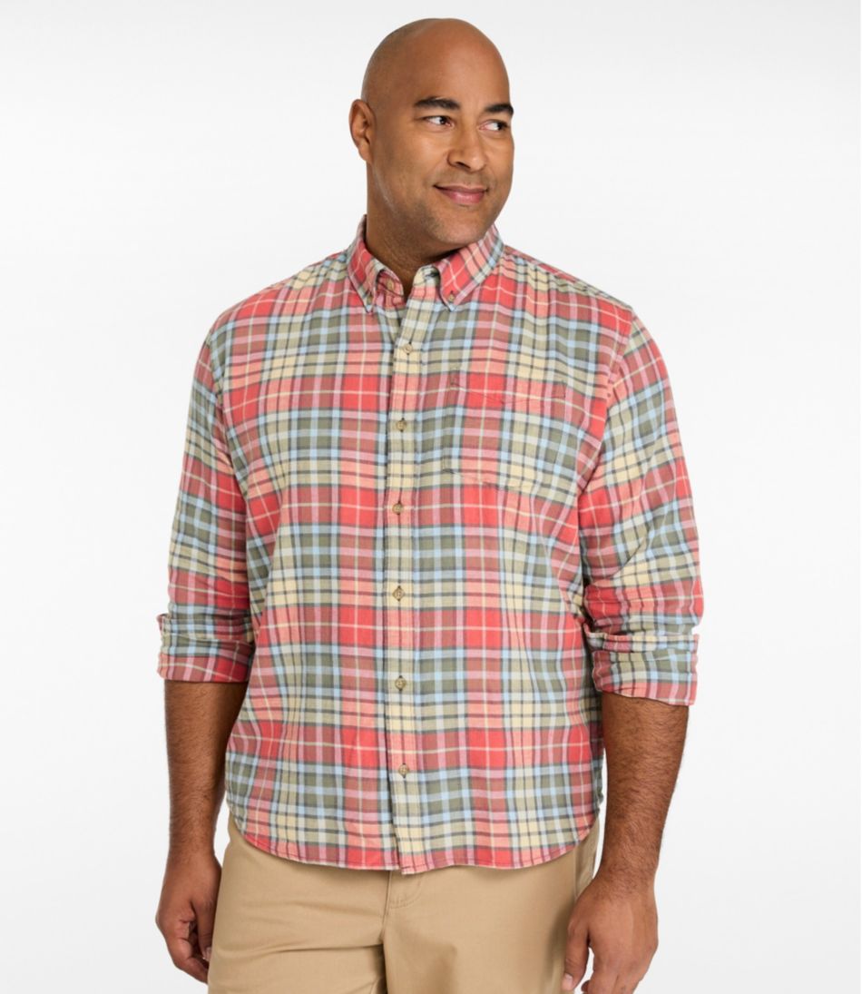 Men's Sunwashed Twill Shirt, Slightly Fitted Untucked Fit | L.L.Bean discount