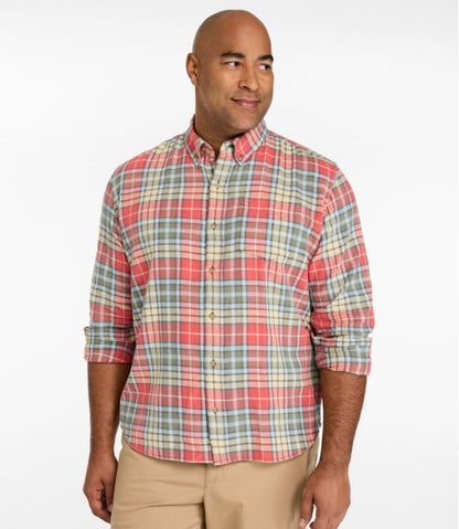 Men's Sunwashed Twill Shirt, Slightly Fitted Untucked Fit | L.L.Bean discount