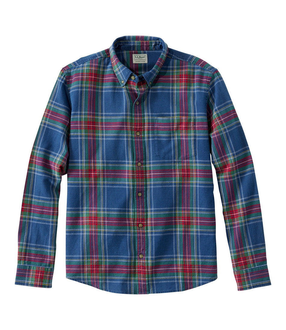 Men's Sunwashed Twill Shirt, Slightly Fitted Untucked Fit | L.L.Bean discount - US 8389