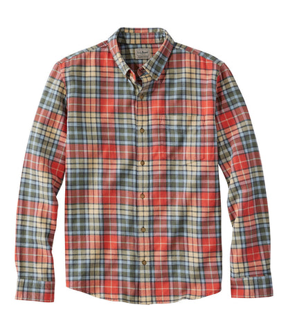 Men's Sunwashed Twill Shirt, Slightly Fitted Untucked Fit | L.L.Bean discount - US 8389