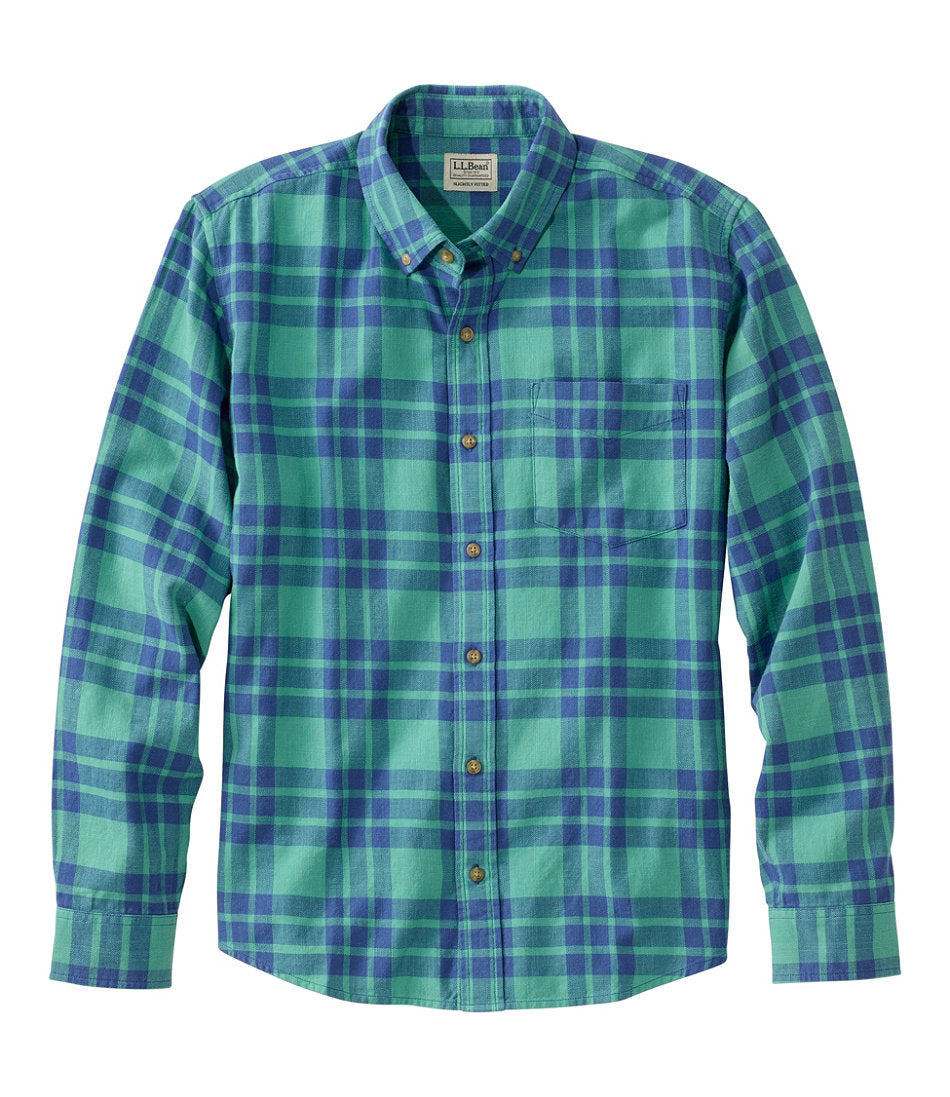 Men's Sunwashed Twill Shirt, Slightly Fitted Untucked Fit | L.L.Bean discount - US 8389