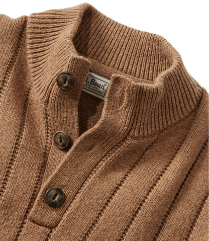 Men's Riverton Wool/Cotton Sweater, Mockneck | L.L.Bean sale