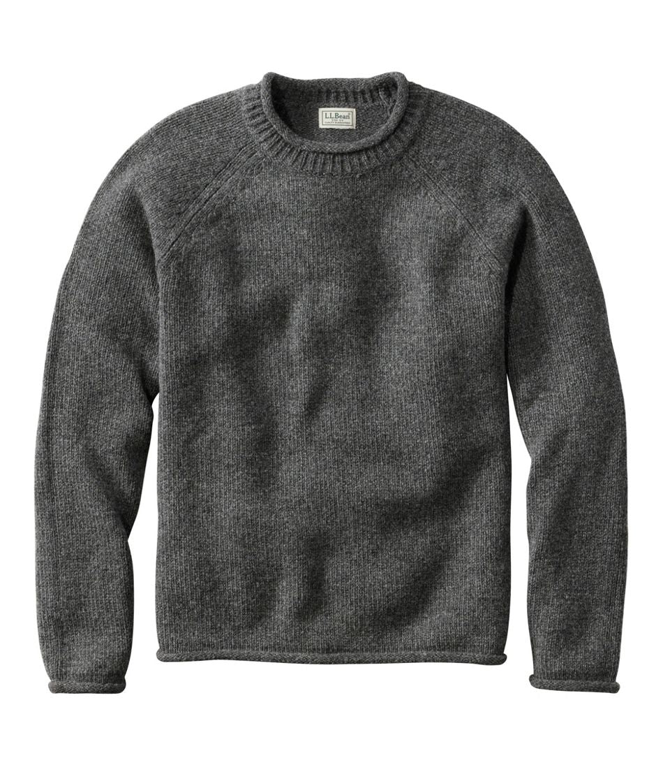 Men's Bean's Classic Ragg Wool Sweater, Rollneck | L.L.Bean outlet
