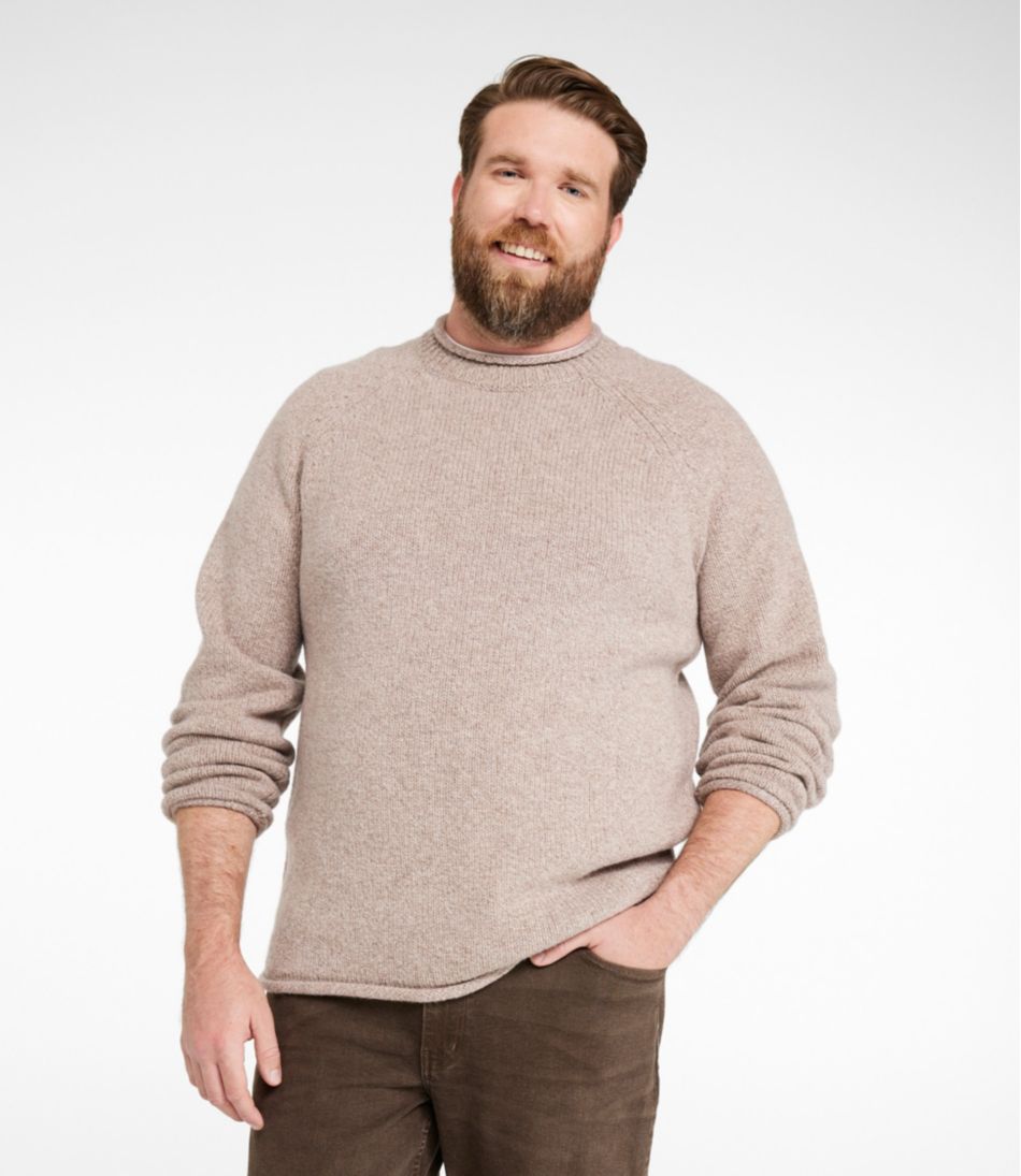 Men's Bean's Classic Ragg Wool Sweater, Rollneck | L.L.Bean outlet