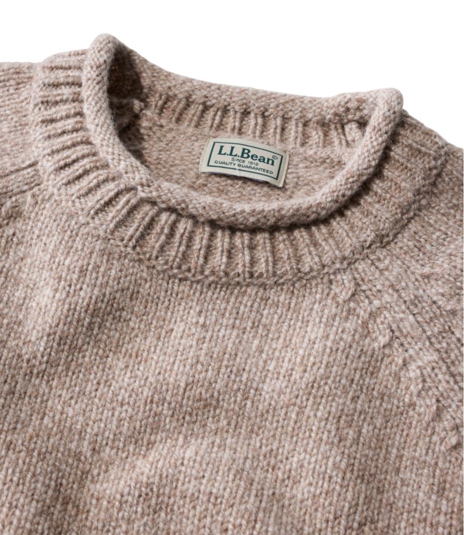 Men's Bean's Classic Ragg Wool Sweater, Rollneck | L.L.Bean outlet