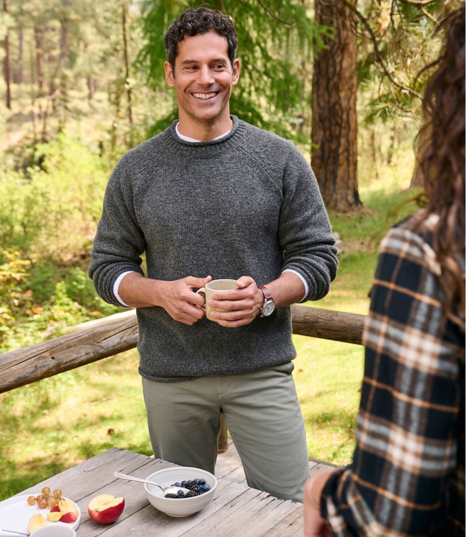 Men's Bean's Classic Ragg Wool Sweater, Rollneck | L.L.Bean outlet