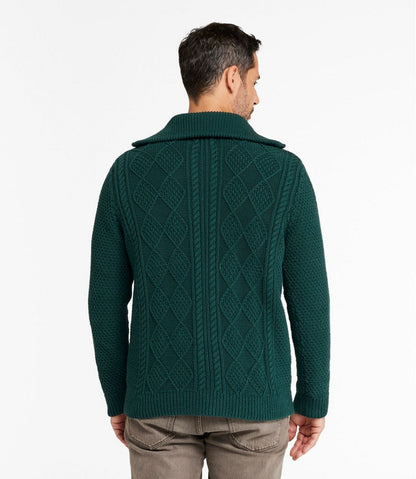 Men's Signature Cotton Fisherman Sweater, Full-Zip | L.L.Bean discount