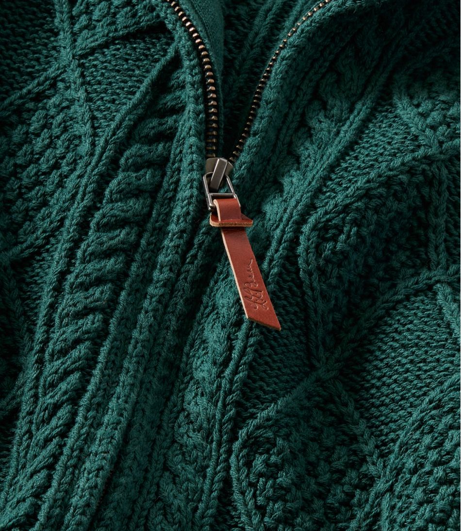 Men's Signature Cotton Fisherman Sweater, Full-Zip | L.L.Bean discount