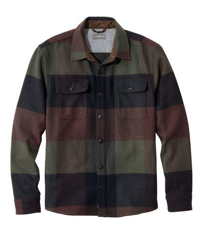 Men's Signature Wool Workshirt, Plaid | L.L.Bean outlet
