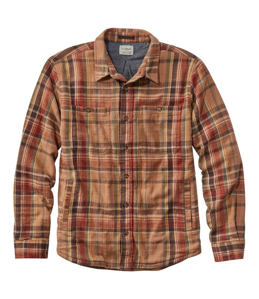 Men's 1912 Field Flannel Shirt, Lined, Slightly Fitted Untucked Fit, Plaid | L.L.Bean outlet