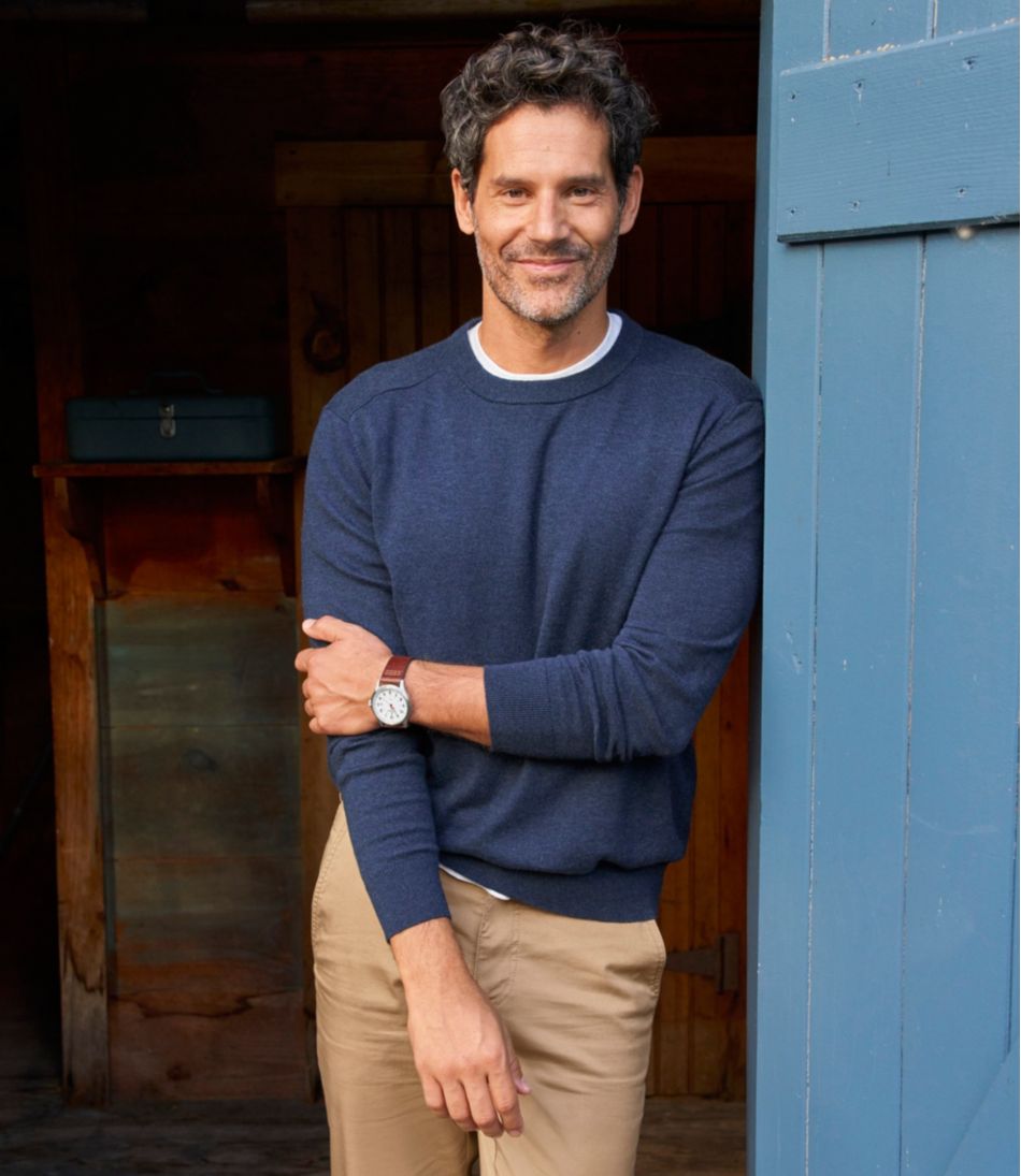 Men's All Seasons Cotton Blend Sweater, Crewneck | L.L.Bean near me