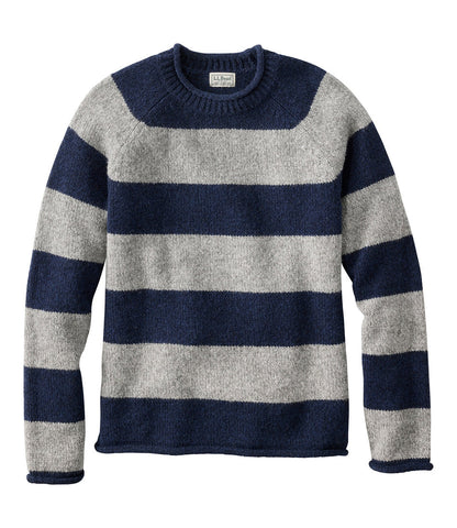 Men's Bean's Classic Ragg Wool Sweater, Rollneck, Stripe | L.L.Bean online - US 3674