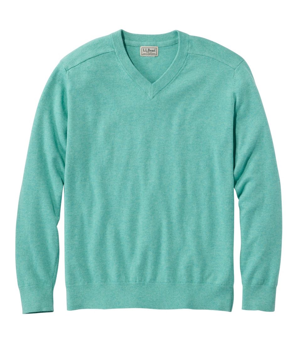 Men's All Seasons Cotton Blend Sweater, V-Neck | L.L.Bean sale