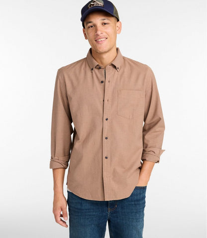 Men's Sunwashed Oxford Shirt, Slightly Fitted Untucked Fit, Stripe | L.L.Bean on sale