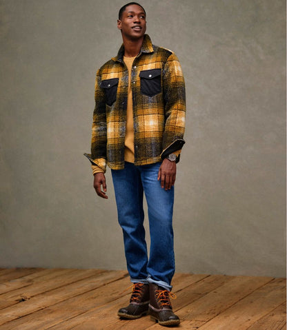 Men's Signature Mixed Media Fleece Shirt Jacket, Plaid | L.L.Bean near me