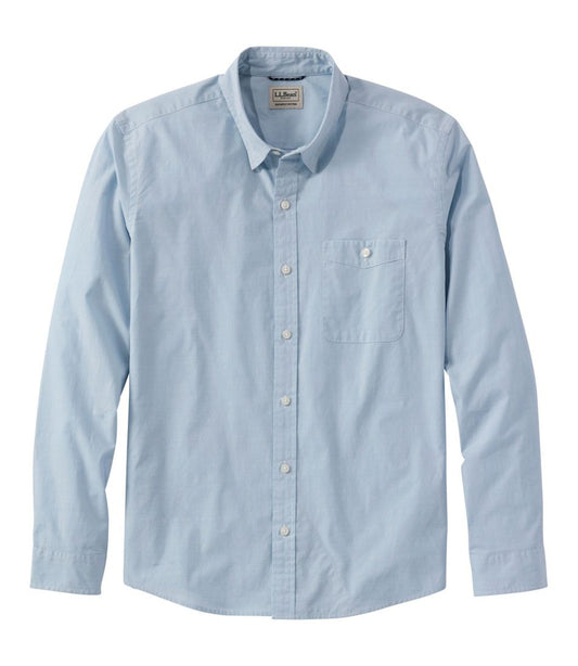 Men's Comfort Stretch Performance® Chambray Shirt, Long-Sleeve, Slightly Fitted Untucked Fit | L.L.Bean near me