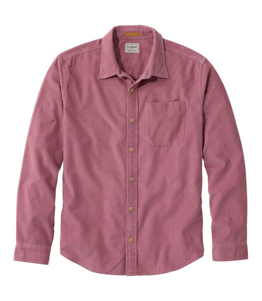 Men's Sunwashed Corduroy Shirt, Slightly Fitted Untucked Fit | L.L.Bean sale