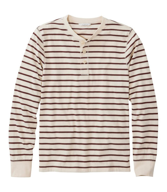 Men's Signature Northwoods Henley, Long-Sleeve, Stripe | L.L.Bean for sale