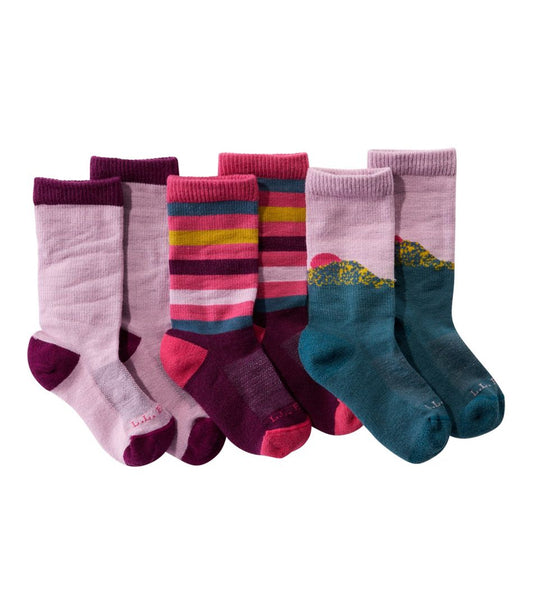 Kids' Camden Trail Socks, 3-Pack | L.L.Bean online