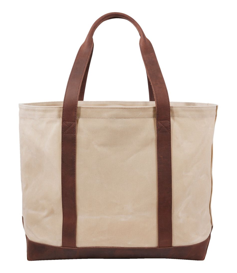 Leather-Trim Waxed Canvas Tote | L.L.Bean near me