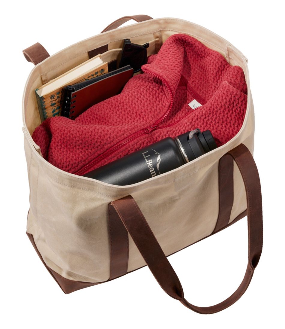 Leather-Trim Waxed Canvas Tote | L.L.Bean near me
