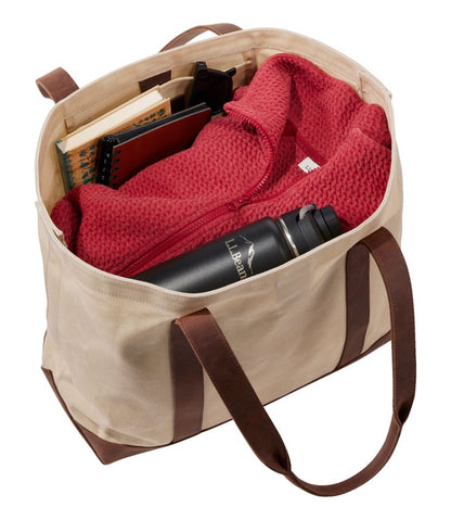 Leather-Trim Waxed Canvas Tote | L.L.Bean near me