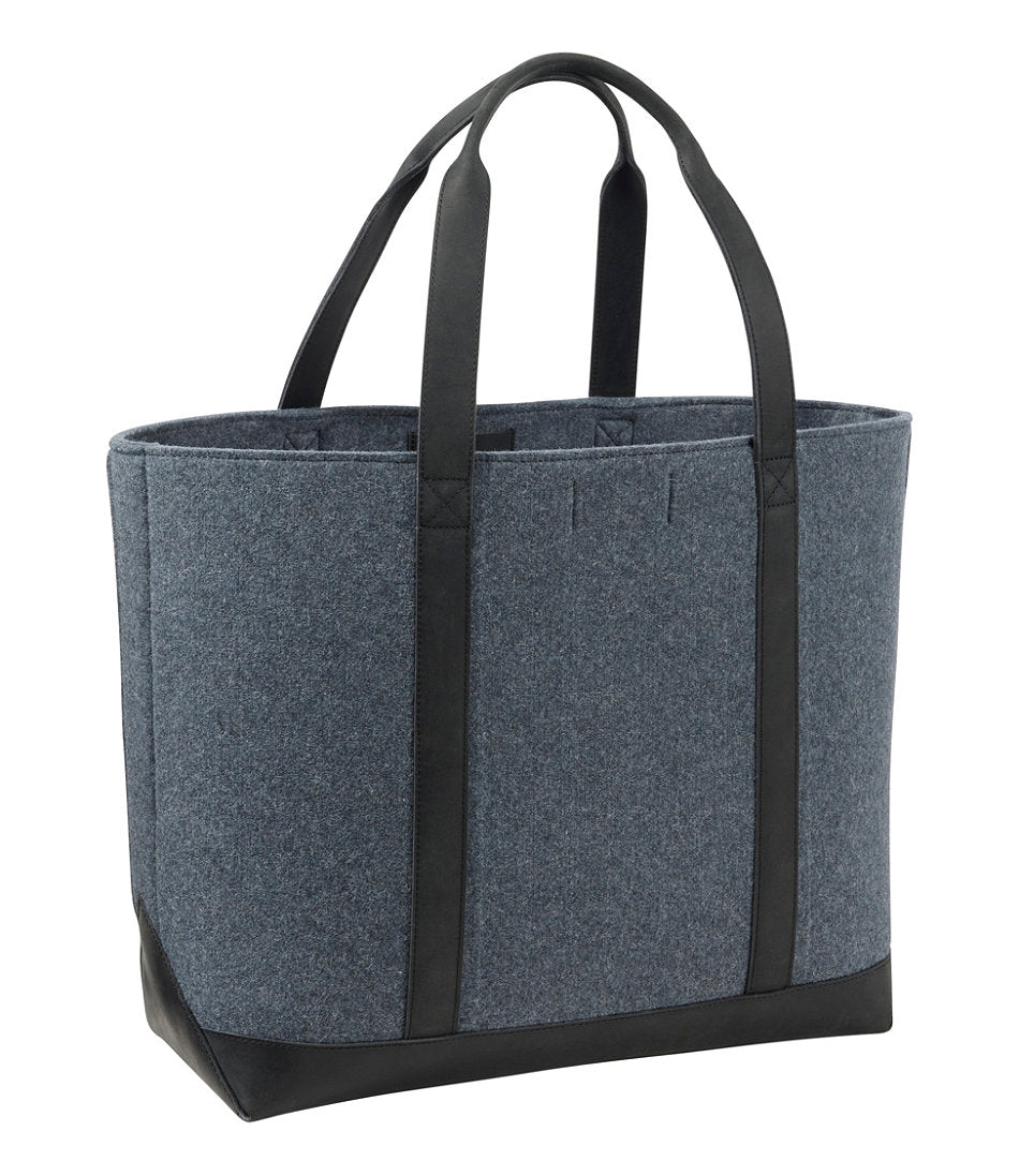 Leather-Trim Wool Tote | L.L.Bean discount - US 5552