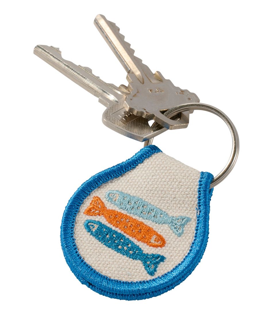 Embroidered Patch Charm, Fish | L.L.Bean online