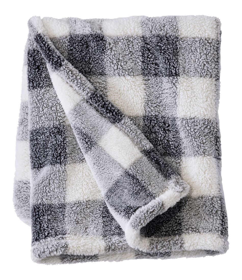 Cozy Plush Throw, Plaid | L.L.Bean for sale