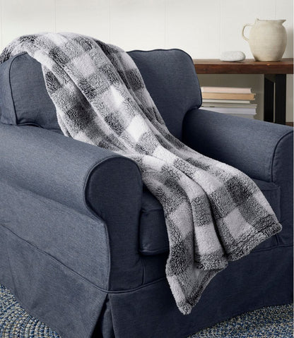 Cozy Plush Throw, Plaid | L.L.Bean for sale