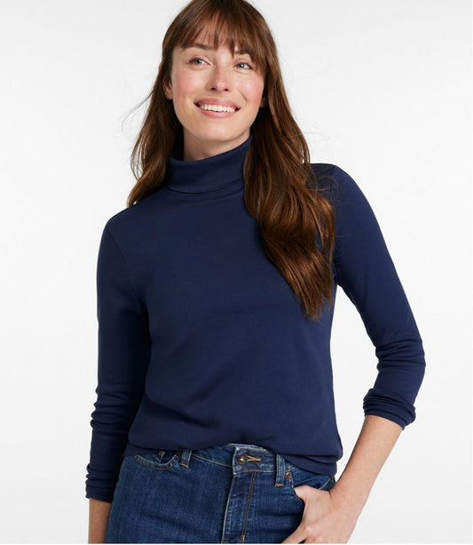 Women's Pima Cotton Turtleneck, Long-Sleeve | L.L.Bean sale