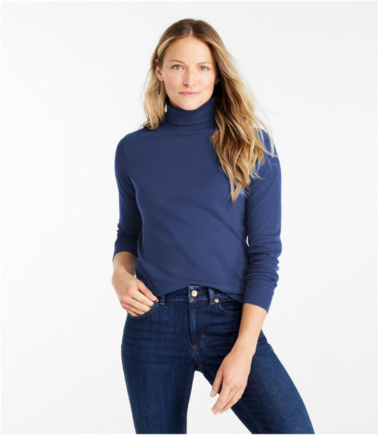 Women's L.L.Bean Interlock Turtleneck, Long-Sleeve | L.L.Bean for sale