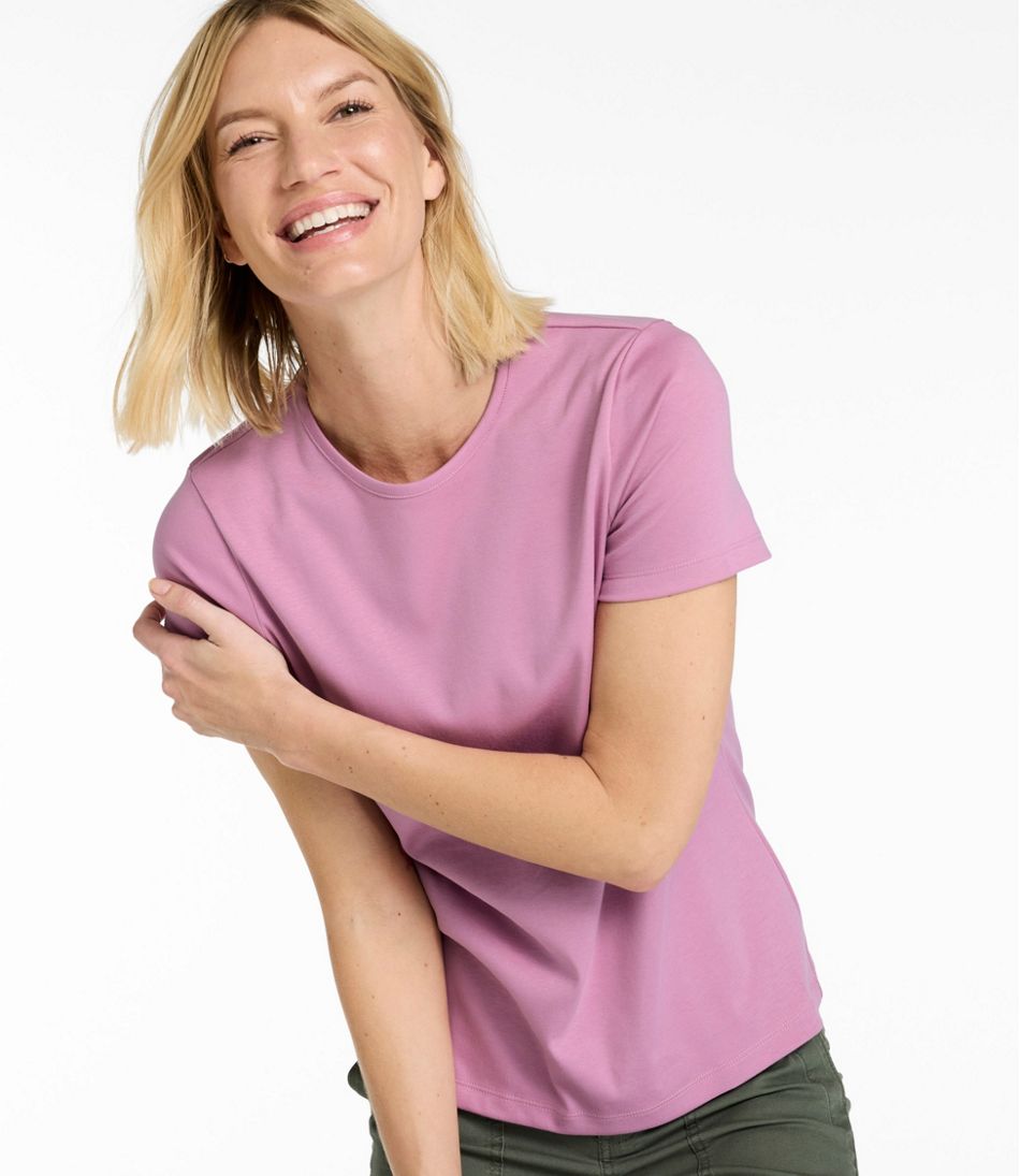 Women's Pima Cotton Tee, Short-Sleeve Crewneck | L.L.Bean near me