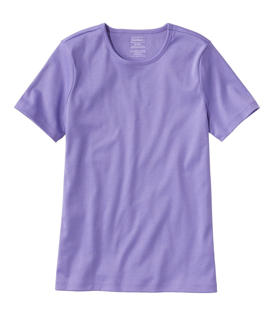 Women's Pima Cotton Tee, Short-Sleeve Crewneck | L.L.Bean near me - US 3463