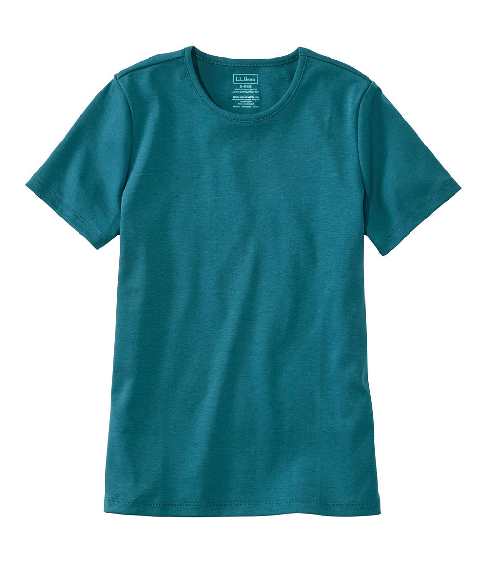 Women's Pima Cotton Tee, Short-Sleeve Crewneck | L.L.Bean near me - US 3463