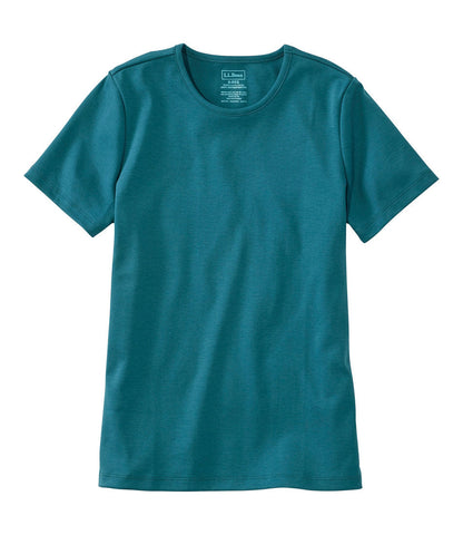 Women's Pima Cotton Tee, Short-Sleeve Crewneck | L.L.Bean near me - US 3463