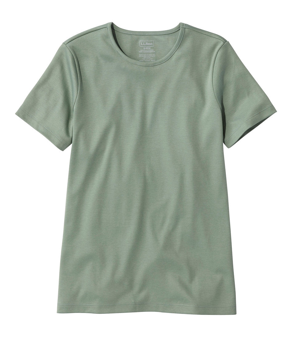 Women's Pima Cotton Tee, Short-Sleeve Crewneck | L.L.Bean near me - US 3463