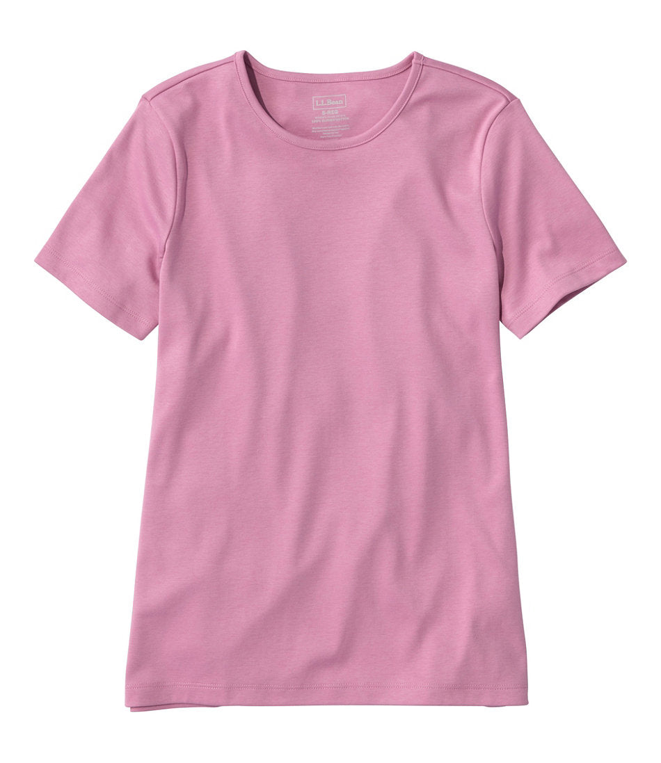 Women's Pima Cotton Tee, Short-Sleeve Crewneck | L.L.Bean near me - US 3463