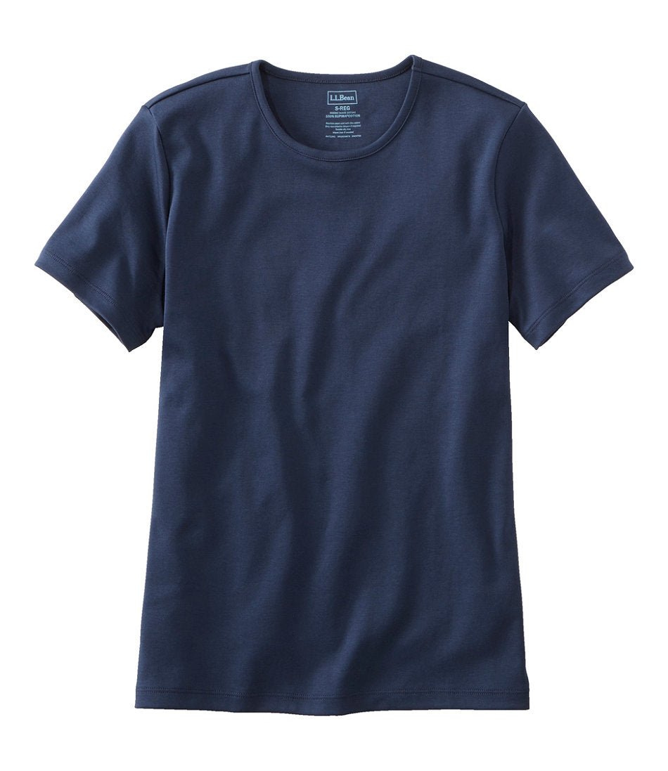 Women's Pima Cotton Tee, Short-Sleeve Crewneck | L.L.Bean near me - US 3463