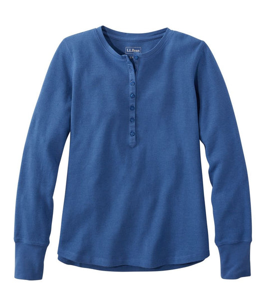 Women's Waffle-Knit Henley | L.L.Bean online