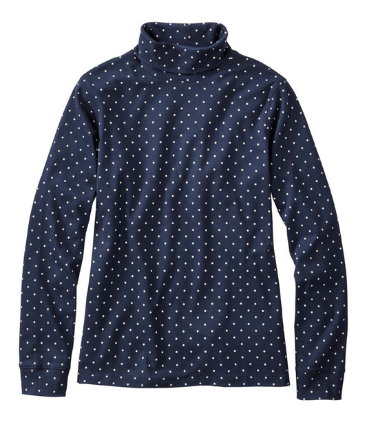 Women's L.L.Bean Interlock Turtleneck, Long-Sleeve Allover Print | L.L.Bean online