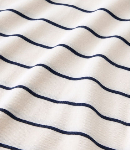 Women's Soft Stretch Supima-Blend Tee, Turtleneck Stripe | L.L.Bean outlet