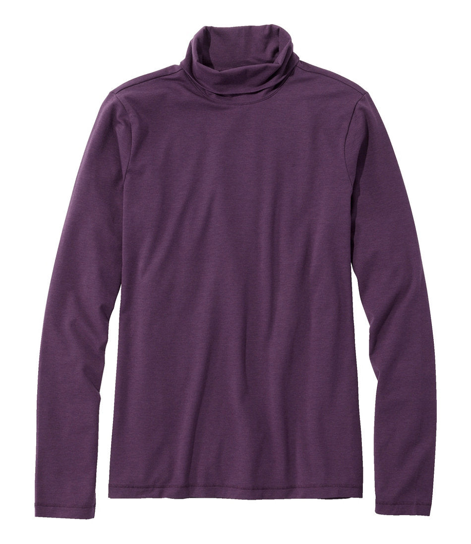 Women's Soft Stretch Supima-Blend Tee, Turtleneck | L.L.Bean on sale - US 3003