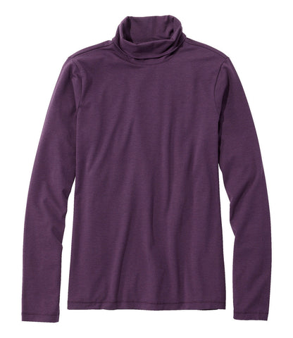 Women's Soft Stretch Supima-Blend Tee, Turtleneck | L.L.Bean on sale - US 3003