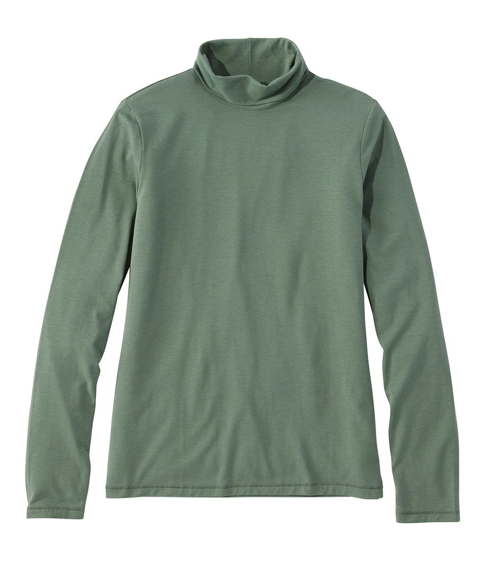 Women's Soft Stretch Supima-Blend Tee, Turtleneck | L.L.Bean on sale - US 3003