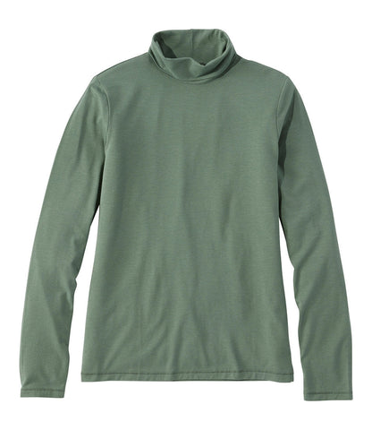 Women's Soft Stretch Supima-Blend Tee, Turtleneck | L.L.Bean on sale - US 3003